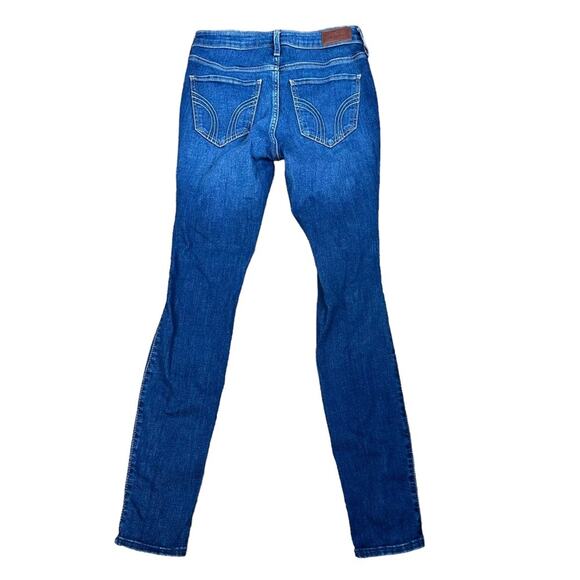 Hollister High Rise Super Skinny Distressed Jeans Size 3R waist 26 - Picture 3 of 5